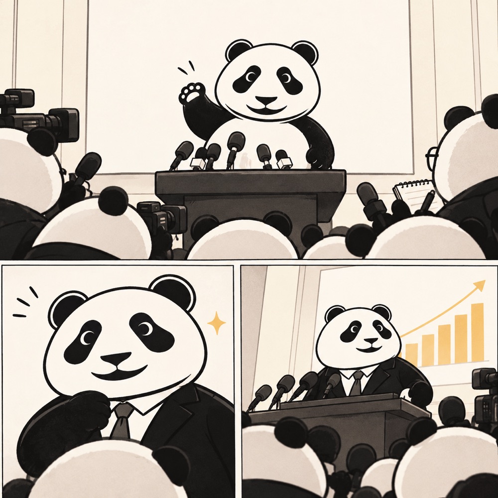 Fat Panda press conference comic